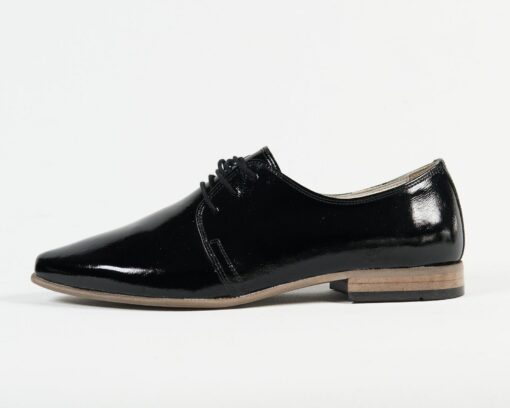 Genuine Leather Handmade Point Toe Oxford Heels in Vibrant Colors - Image 6