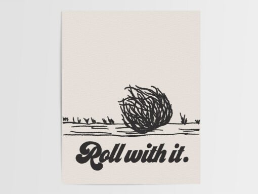 Roll With It Gicl?e Fine Art Print - Tumbleweed's Journey Through the Wild West - Image 3