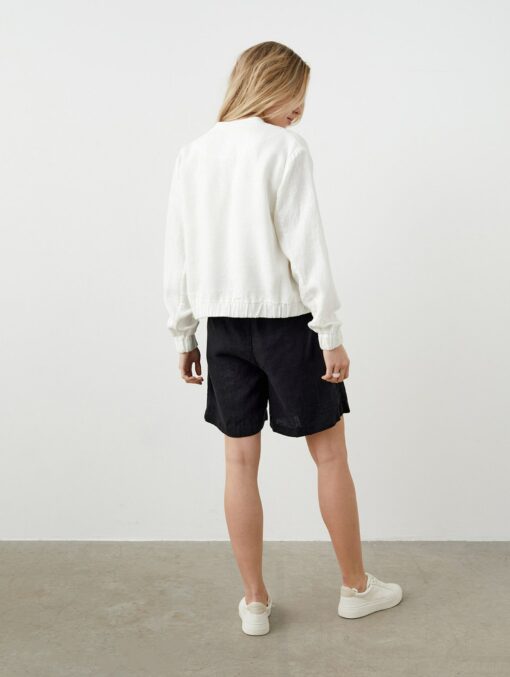 Linen Bomber Jacket Elevate Your Style with Comfort and Versatility - Image 3