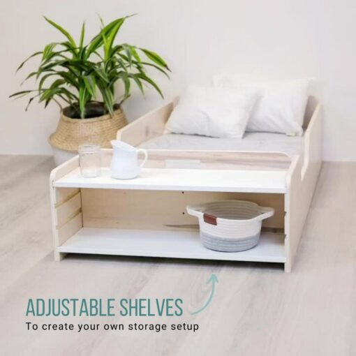 Montessori Floor Bed with Rails Safe and Stylish Sleep for Your Little One - Image 6