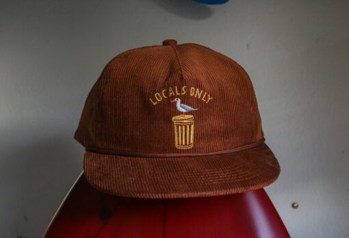 Locals Only Premium 5-Panel Brown Corduroy Hat for the True City Dwellers - Image 4