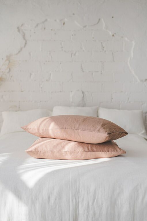 Luxurious Mimosa Yellow Linen Pillowcase Customize Your Comfort with Natural Elegance - Image 4