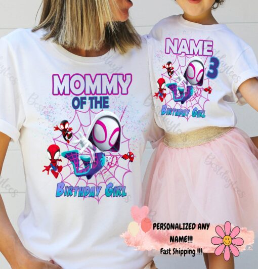 Personalized Spidey Birthday Shirts Celebrate Your Little Hero's Special Day - Image 2
