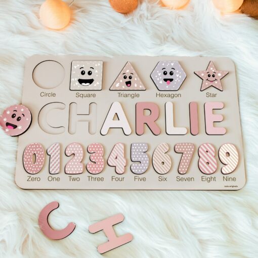 Personalized Wooden Busy Board Puzzle A Sensory Adventure for Curious Little Minds - Image 2
