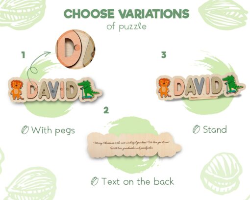 Personalized Wooden Name Puzzle A Cherished Keepsake for Your Little One - Image 4