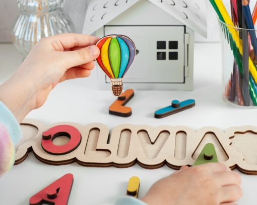 Personalized Wooden Name Puzzle A Cherished Keepsake for Your Little One - Image 2