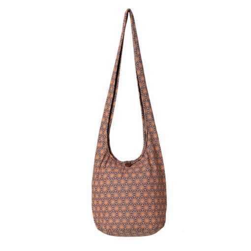 Sacred Geometry Shoulder Bag Eco-Friendly Cotton with Secure Zipper - Image 5