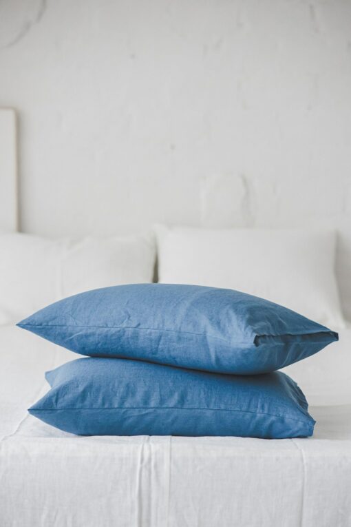 Luxurious Mimosa Yellow Linen Pillowcase Customize Your Comfort with Natural Elegance - Image 6