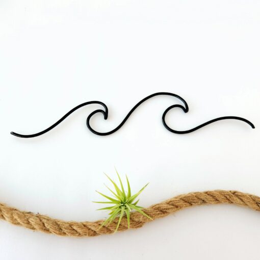 Ocean Waves Wire Art Minimalist Single Line Wall Decor for Coastal Vibes - Image 2