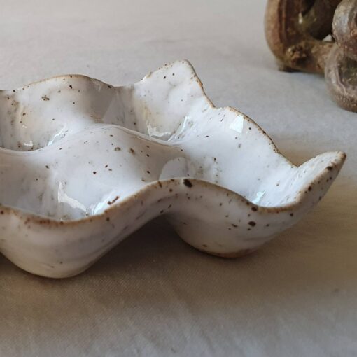 Wabi-Sabi Ceramic Egg Tray A Symphony of Textures and Hues - Image 4