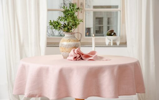 Exquisite Linen Tablecloth Elevate Your Celebrations with Timeless Elegance - Image 4