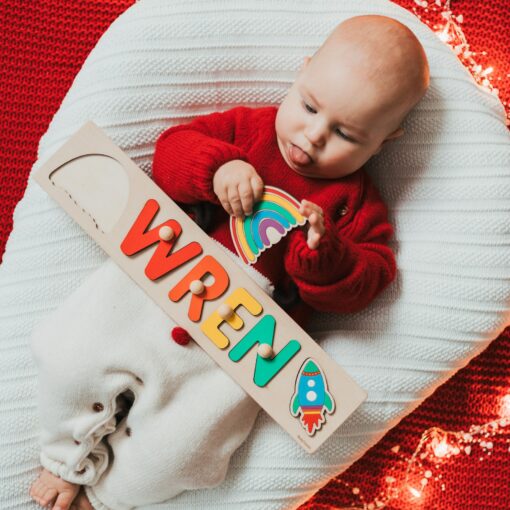 Personalized Name Puzzle A Unique Easter Gift for Toddlers and Newborns - Image 4