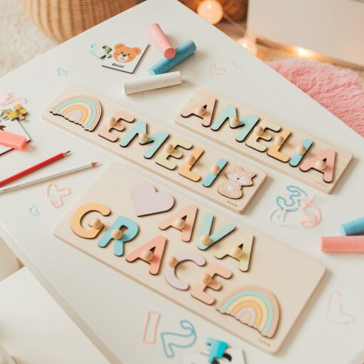 Personalized Dinosaur Name Puzzle A Roaring Gift for Toddlers and Dino-Lovers - Image 4