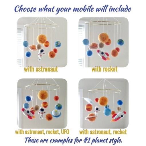 Celestial Adventure Solar System Mobile for Baby's Cosmic Dreams - Image 3