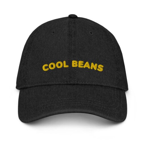 Embroidered Denim Dad Hat Cool Beans, Stay Groovy - Image 4