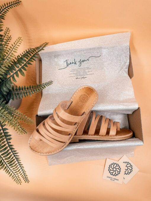 Unleash Your Inner Warrior Genuine Leather Gladiator Sandals for Men - Image 4