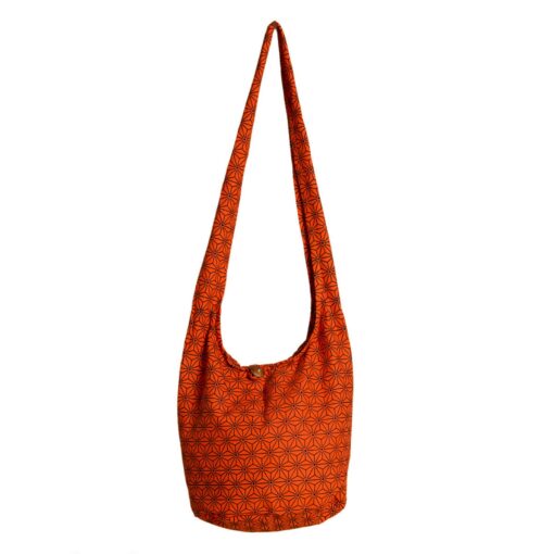 Sacred Geometry Shoulder Bag Eco-Friendly Cotton with Secure Zipper - Image 6