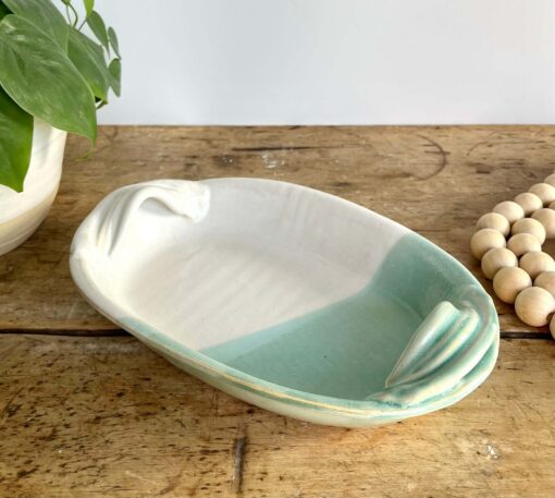 Handmade Green Ceramic Party Platter A Versatile Addition to Your Home and Gatherings - Image 5
