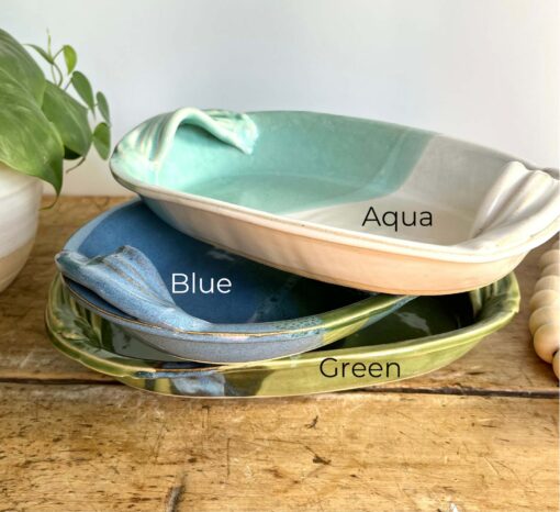 Handmade Green Ceramic Party Platter A Versatile Addition to Your Home and Gatherings - Image 4