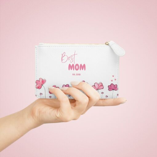 Personalized Mini Clutch Pink Floral Haven for Her | Unique Gifts for Mom, Stepmom, and Adopted Mom - Image 6