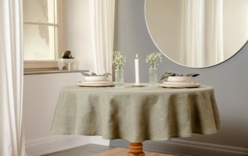 Exquisite Linen Tablecloth Elevate Your Celebrations with Timeless Elegance - Image 3