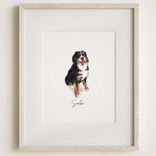 Personalized Miniature Watercolor Pet Portraits Capture Your Furry Friend's Charm - Image 4
