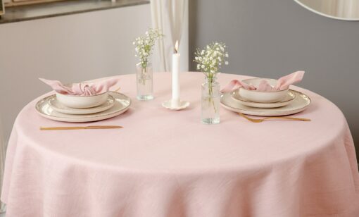 Exquisite Linen Tablecloth Elevate Your Celebrations with Timeless Elegance - Image 5