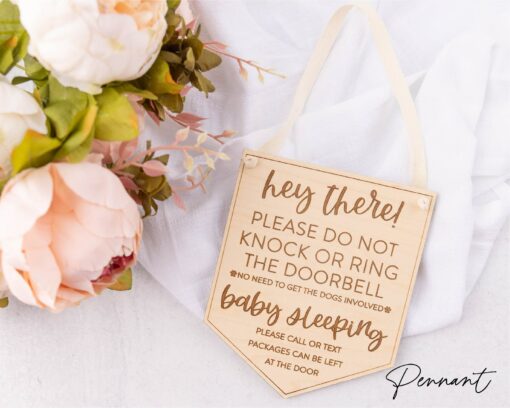 Personalized Wooden Door Sign Enhance Your Home's Entrance with Custom Messages - Image 3