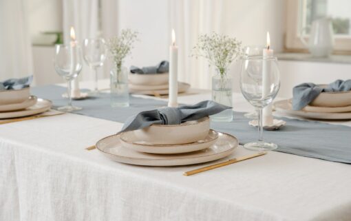 Elegant Linen Tableware Sustainable Napkins and Placemats for a Refined Dining Experience - Image 3