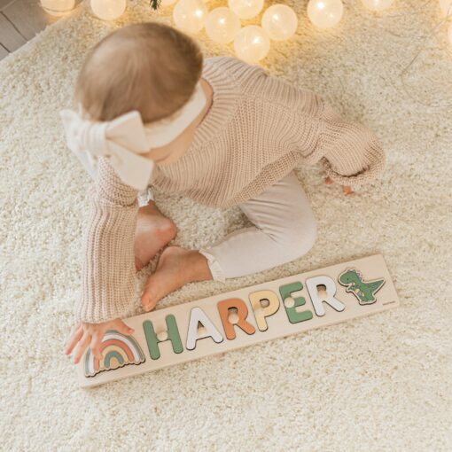 Personalized Dinosaur Name Puzzle A Roaring Gift for Toddlers and Dino-Lovers - Image 6