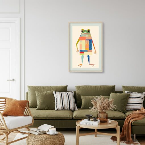 Ribbiting Good Times The Hoppy Poster for Frog Lovers and Quirky Decor - Image 2