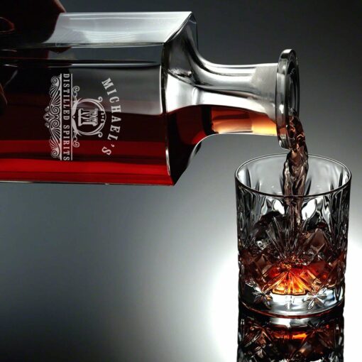 Personalized Bourbon Decanter Set Elevate Your Spirits with Engraved Decanter and Glasses - Image 3