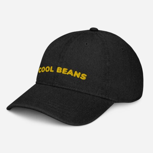 Embroidered Denim Dad Hat Cool Beans, Stay Groovy - Image 5