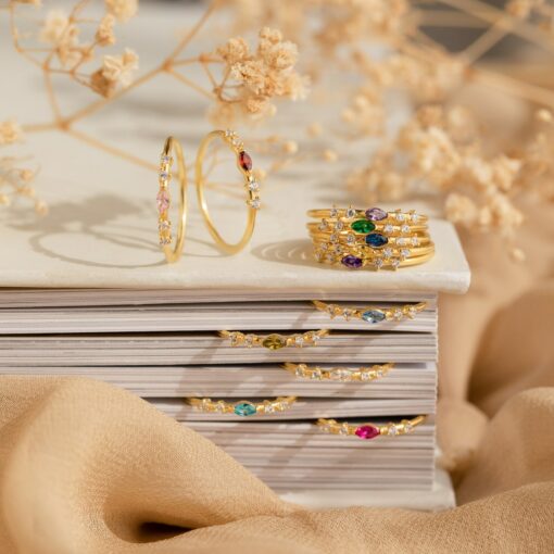 Caitlyn's Marquise Birthstone Ring A Delicate Symbol of Love and Connection - Image 5