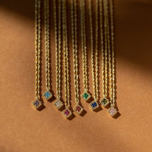 Birthstone Pendant Necklace A Timeless Treasure for Mom and Grandma - Image 5