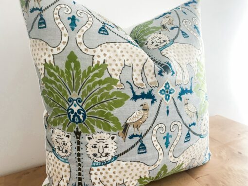 Tropical Oasis Happy Jaguar Pillow Cover for Indoor/Outdoor Decor - Image 4