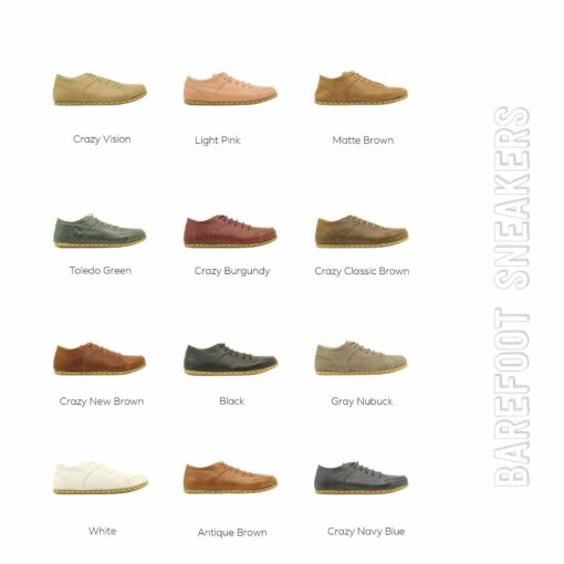 Black Leather Sneakers Elevate Your Style with Barefooters' Handmade Comfort - Image 3