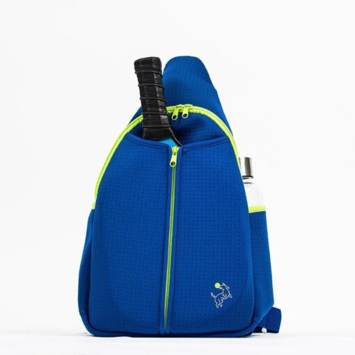 Pickleball Paddle Bag Royal Blue Sling for Paddles, Balls, and Accessories - Image 2