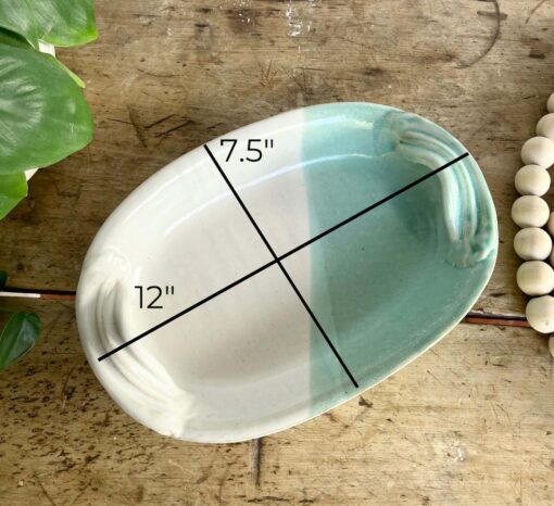 Handmade Green Ceramic Party Platter A Versatile Addition to Your Home and Gatherings - Image 3