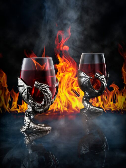 Breathtaking Dragon Wine Glasses Handcrafted Fantasy Barware for Enchanting Gatherings - Image 4