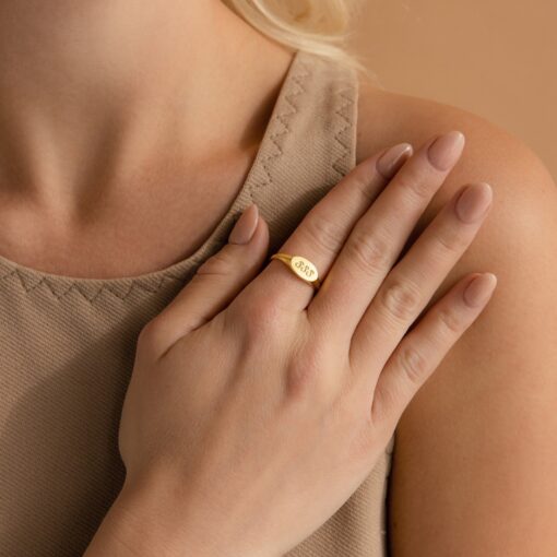 Caitlyn Minimalist's Custom Lucky Numbers Ring Your Personalized Angel Numbers Talisman - Image 2