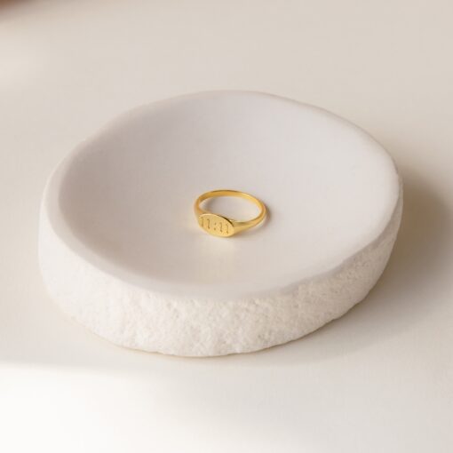 Caitlyn Minimalist's Custom Lucky Numbers Ring Your Personalized Angel Numbers Talisman - Image 6