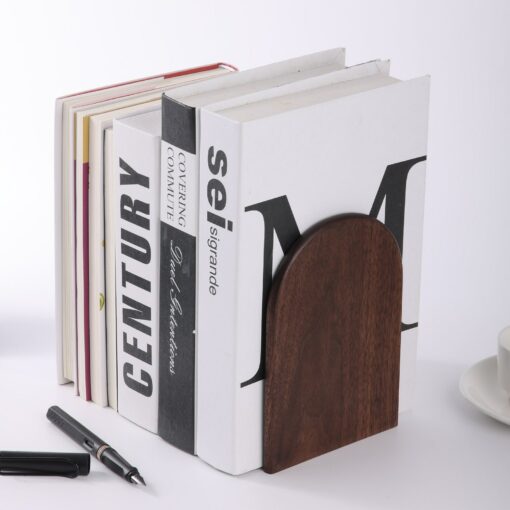 Personalized Wooden Bookends Elevate Your Bookshelf with Style and Functionality - Image 2