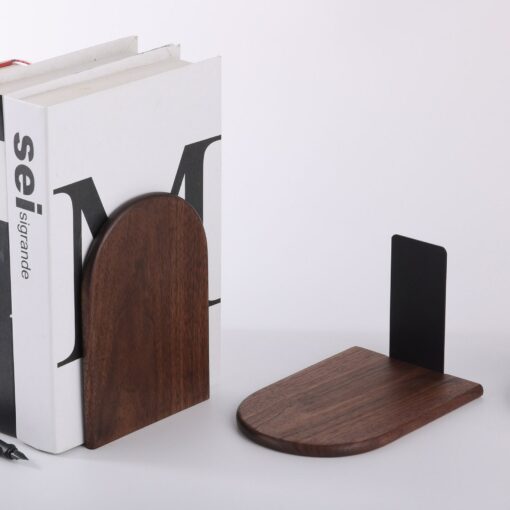 Personalized Wooden Bookends Elevate Your Bookshelf with Style and Functionality - Image 4