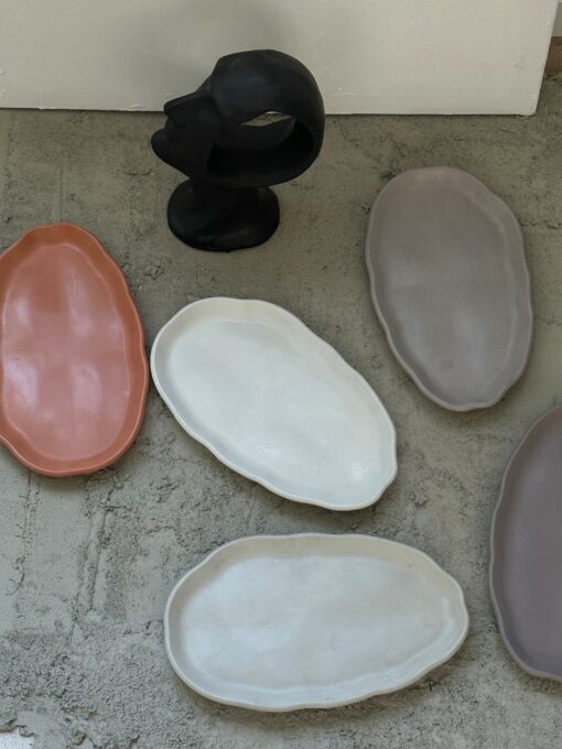 Concrete Oval Bathroom Tray Modern Home Decor, Jewelry Organizer, Housewarming Gift - Image 5