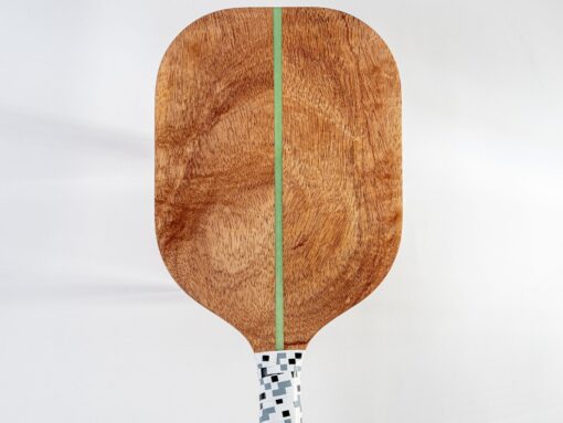 African Mahogany Pickleball Paddle Handcrafted Excellence for Players, Collectors, and Decor Enthusiasts - Image 3