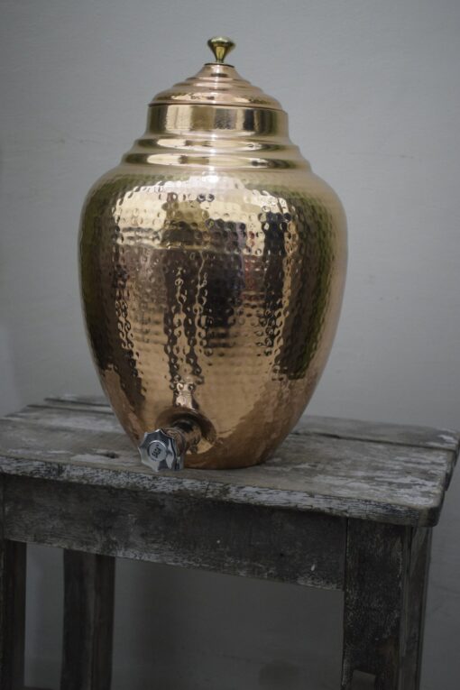 Handcrafted 8.5L Pure Copper Water Dispenser Enhance Your Hydration with Ayurvedic Benefits - Image 3