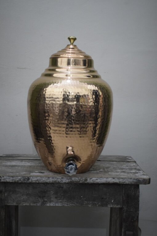 Handcrafted 8.5L Pure Copper Water Dispenser Enhance Your Hydration with Ayurvedic Benefits - Image 2