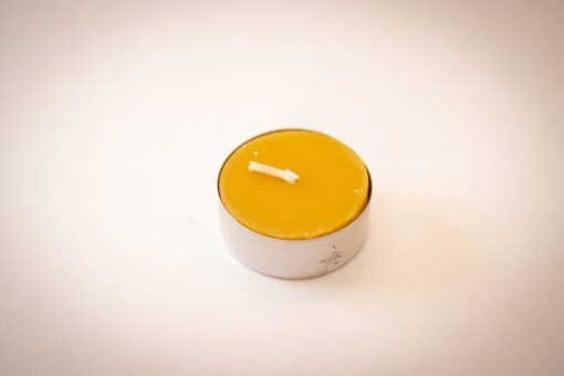 100% Pure Beeswax Tea Light Candles Natural, Handmade, Unscented with Honey Scent (4-Hour Burn Time) - Image 4