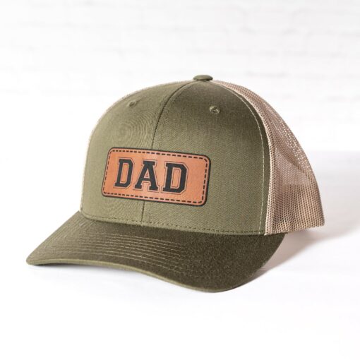 Personalized Dad Hats Embroidered PU Leather Patch Caps for the Best Dads - Image 6